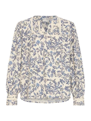 Foto van product Pulz Blouse 'PZAbrina' beige / blauw