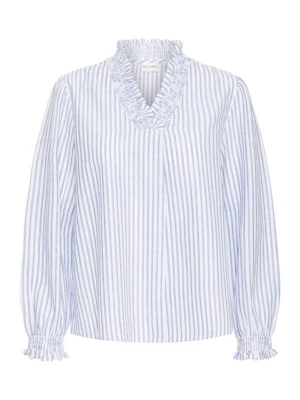 Foto van product Pulz Blouse 'PZAUDREY' blauw / offwhite
