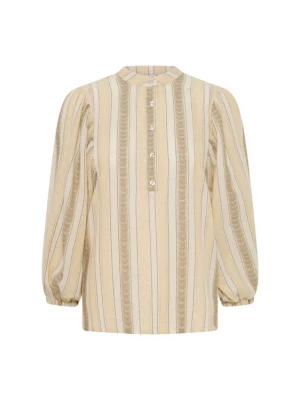Foto van product Pulz Blouse 'PZBetty' crème / chamois / donkerbeige / wit