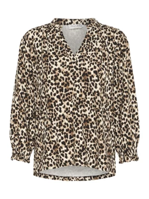 Foto van product Pulz Blouse 'PZCHARLOTTE' beige / mokka