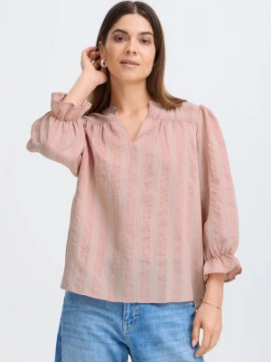 Foto van product Pulz Blouse 'PZCheila' rosé / wit