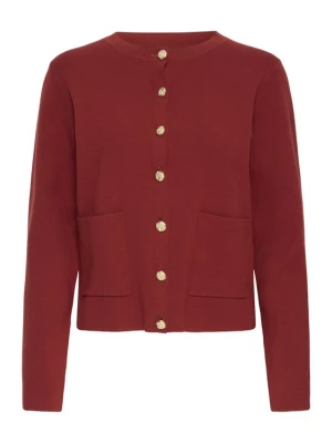 Foto van product Pulz Gebreid vest 'PZSARA' merlot