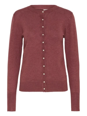 Foto van product Pulz Gebreid vest 'PZSARA' rood gemêleerd
