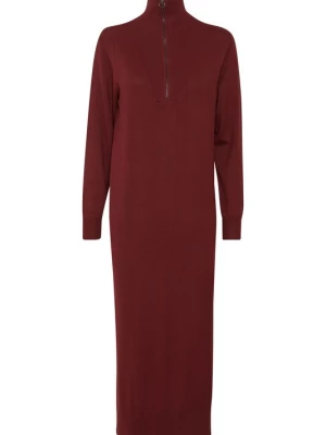 Foto van product PULZ Jeans Gebreide jurk 'SARA' rood
