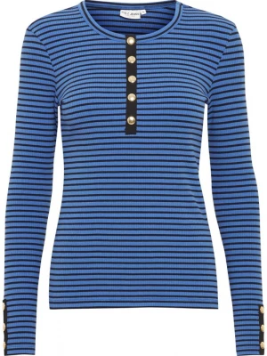 Foto van product PULZ Jeans Shirt 'Havana' royal blue / koningsblauw / goud / zwart
