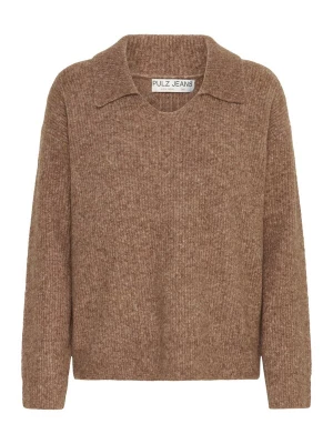 Foto van product PULZ Jeans Trui 'Astra' chocoladebruin