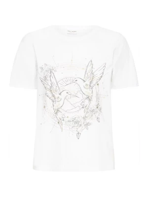 Foto van product Pulz Shirt 'PZAdabelle' mosterd / donkergrijs / wit