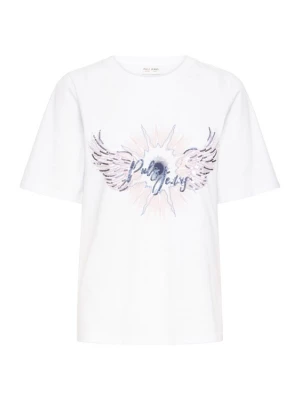 Foto van product Pulz Shirt ' PZBETHANY ' donkerblauw / lichtroze / wit