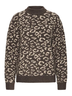 Foto van product Pulz Trui 'PZARTHA' beige / ombergrijs
