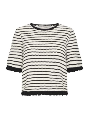Foto van product Pulz Trui 'PZCENTA' zwart / offwhite
