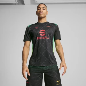 Foto van product PUMA AC MILAN x OFF-Witâ¢ prematch-shirt voor Heren, Zwart / Rood
