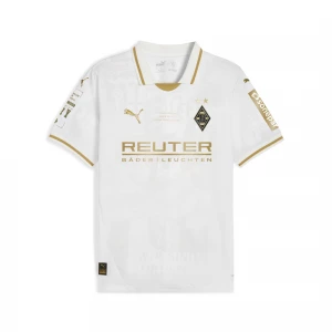 Foto van product PUMA Borussia MÃ¶nchengladbach 125-jarig jubileumshirt voor Heren, Wit / Goud