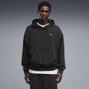 Foto van product PUMA Boxy gewassen uniseks hoodie met print, Zwart