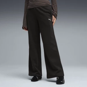 Foto van product PUMA Essentials Cat fleecebroek met wijde pijpen voor Dames, Zwart