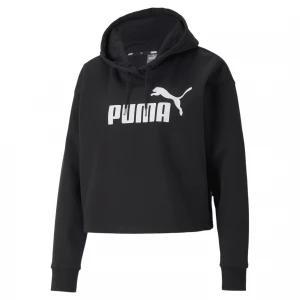 Foto van product PUMA Essentials cropped hoodie met logo voor Dames, Zwart