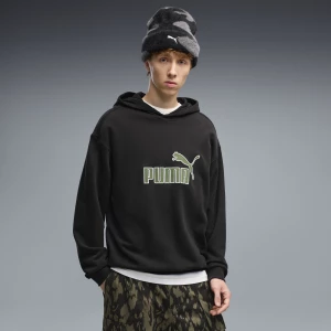 Foto van product PUMA Essentials Elevated No. 1 relaxte hoodie voor Heren, Zwart