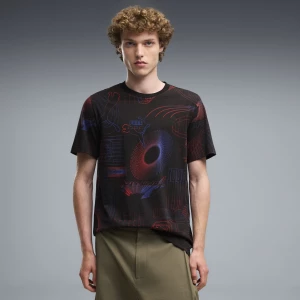 Foto van product PUMA Essentials+ T-shirt met print voor Heren, Zwart