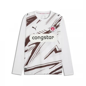 Foto van product PUMA FC St. Pauli 26 / 27 uitshirt met lange mouwen voor Heren, Wit / Bruin
