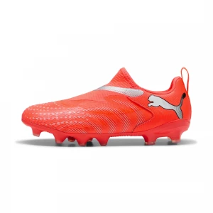 Foto van product PUMA FUTURE 9 MATCH FG / AG voetbalschoenen zonder veters, Zwart / Rood / Wit