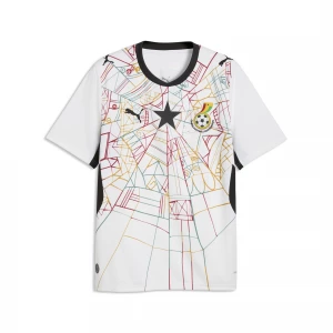 Foto van product PUMA Ghana 2026 thuisshirt voor Heren, Zwart / Wit