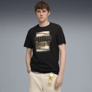 Foto van product PUMA Graphic Foil T-shirt voor Heren, Zwart