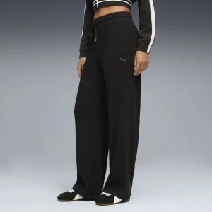 Foto van product PUMA HER broek met hoge taille en wijde pijpen voor Dames, Zwart