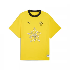 Foto van product PUMA HOOPS x Borussia Dortmund T-shirt II voor Heren, Geel
