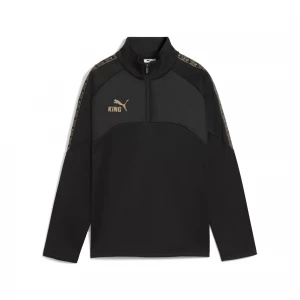 Foto van product PUMA KING Football wintertrainingstop met kwartrits, Zwart / Goud