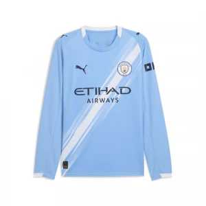 Foto van product PUMA Manchester City 25 / 26 uitshirt met lange mouw voor Heren, Blauw / Wit niebieski