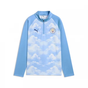 Foto van product PUMA Manchester City warm-up-top met kwartrits, Blauw