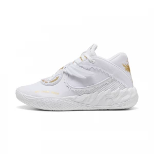 Foto van product PUMA MB.05 Mist basketbalschoenen, Wit / Goud