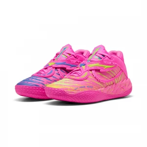 Foto van product PUMA MB.05 Showtime basketbalschoenen uniseks, Blauw / Roze / Geel