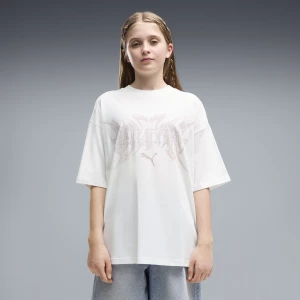 Foto van product PUMA Midnight Shadow Oversized T-shirt met print voor Dames, Wit