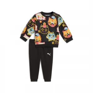 Foto van product PUMA Minicats Moody Cat AOP Crew set, Zwart