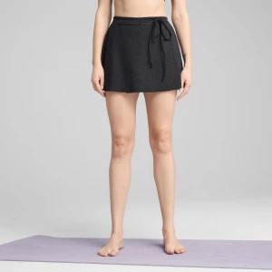 Foto van product PUMA MOVE CLOUDSPUN AOP wikkelrok voor Dames, Zwart