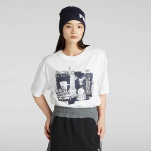 Foto van product PUMA NEKOSAN x HOOPS DYLAN uniseks T-shirt met korte mouw voor Heren, Wit