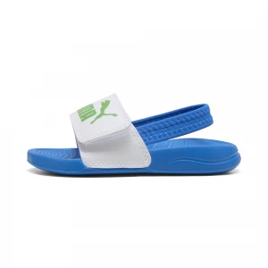 Foto van product PUMA Popcat 20 Backstrap badslippers babyâs, Blauw / Groen / Wit