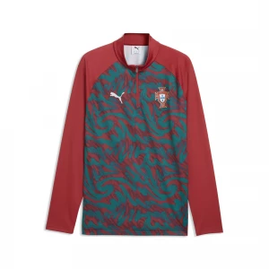 Foto van product PUMA Portugal warm-up-top met kwartrits voor Heren, Groen / Rood