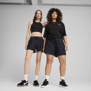 Foto van product PUMA PREMIUM ESS A-lijn jacquard 4" short voor Dames, Blauw