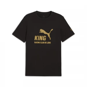Foto van product PUMA RC Lens KING T-shirt met logo voor Heren, Zwart / Goud