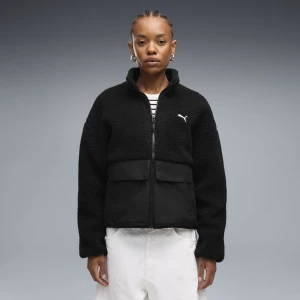 Foto van product PUMA RE:FIBRE Relaxed fleecejack voor Dames, Zwart