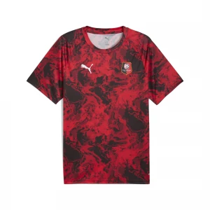 Foto van product PUMA Stade Rennais FC pre-match shirt voor Heren, Zwart / Rood
