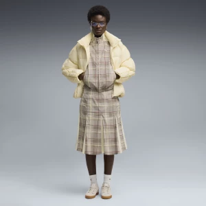 Foto van product PUMA T7 Geplooide Tartan midirok voor Dames