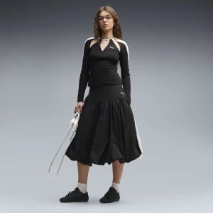 Foto van product PUMA T7 midi-ballonrok voor Dames, Zwart