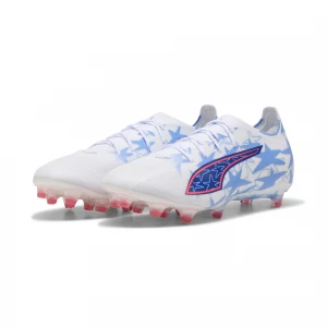 Foto van product PUMA ULTRA 6 MATCH KIDSUPER x CHRISTIAN PULISIC FG / AG uniseks voetbalschoenen, Blauw / Roze / Wit