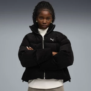Foto van product PUMA Wardrobe Essentials corduroy pufferjack voor Dames, Zwart