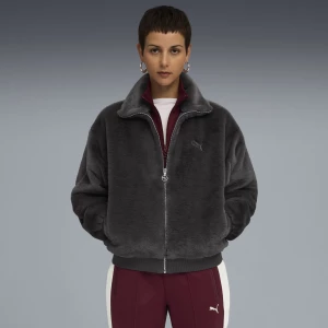 Foto van product PUMA Wardrobe Essentials zacht fleecejack voor Dames, Grijs