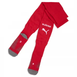 Foto van product PUMA Zwitserland 2026 gestreepte voetbalsokken voor Heren, Rood / Wit