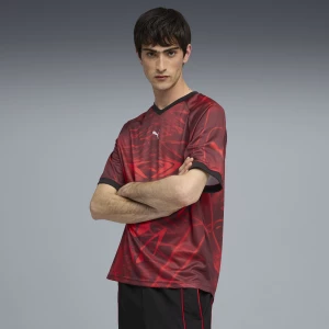 Foto van product PUMATECH all-over print relaxed voetbalshirt uniseks, Rood