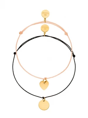 Foto van product PURELEI Armband 'Fate' goud / oudroze / zwart